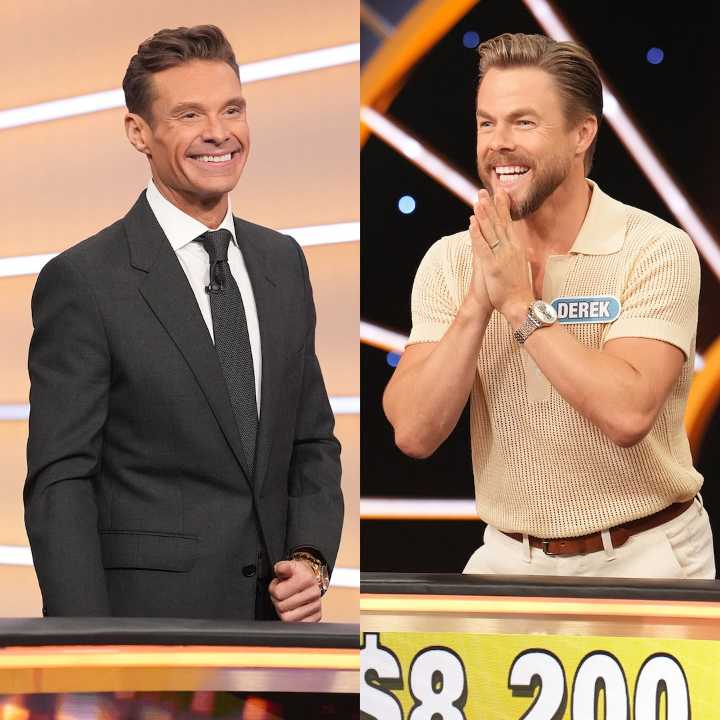 Ryan Seacrest Rule After Derek Hough on Celebrity Wheel of Fortune