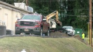 Sherwood businesses out of power after waste management truck crashes into power line