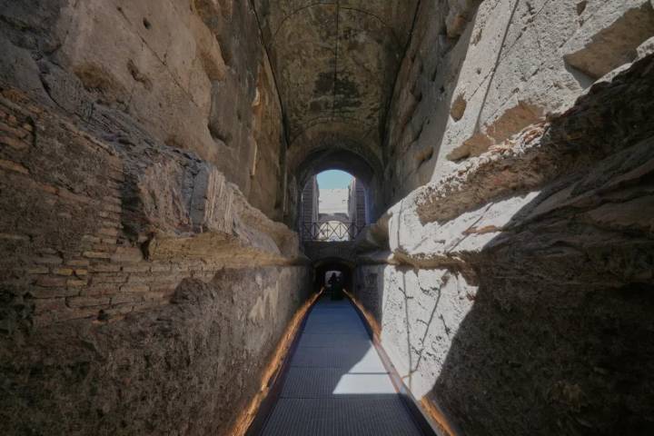 Abren al público por primera vez el pasaje secreto del emperador Cómodo al Coliseo de Roma