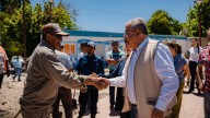 Raúl Jalil inició su agenda en el Oeste visitando obras en Santa María