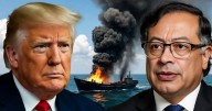 Trump apunta a Petro: EE. UU. destruye narcolancha cerca de las costas de Colombia
