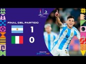 Argentina vs. Italia (1-0): goles, video y resumen del partido por Mundial Sub