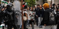 Balance de seguridad en medio de portestas a las afueras del edificio de la Andi 