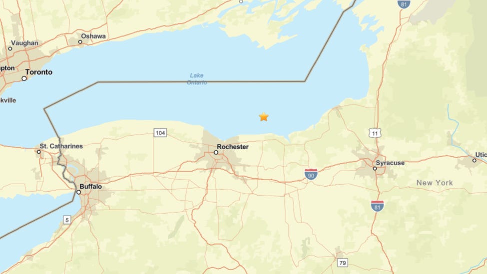 Earthquake detected in Lake Ontario near Rochester. What to know