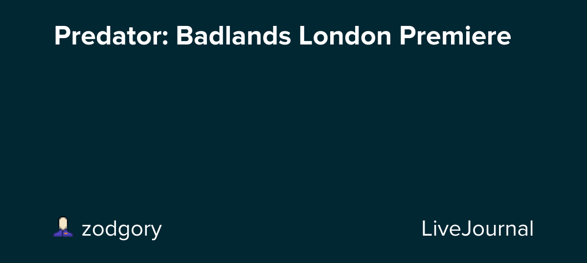 Predator: Badlands London Premiere: ohnotheydidnt