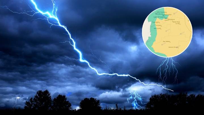 Mendoza: hay alerta amarilla por tormentas y viento Zonda para hoy, jueves 23 de octubre