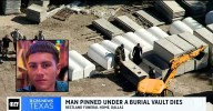 Man crushed by burial vault leaves 'scared' voicemail for wife while pinned under concrete tomb