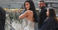 Kylie Jenner Turns Head in Bold Neckline Silver Gown Look