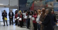 This mural at Cleveland Hopkins International Airport honors service members who changed history