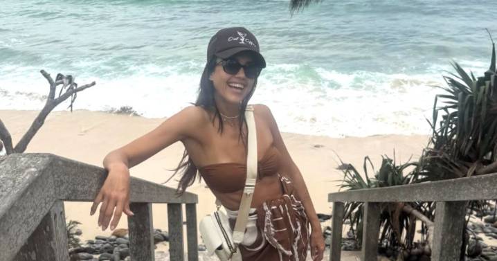 Jessica Alba Wows Fans in Brown Bikini Top