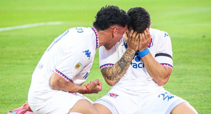 Justo en el corazón: Nacho Russo hizo gol y se lo dedico a su padre Miguel Ángel Russo