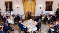 Trump hosts White House dinner for ballroom donors