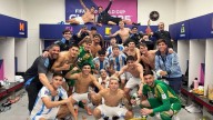 Picante festejo argentino tras llegar a la final del Mundial Sub