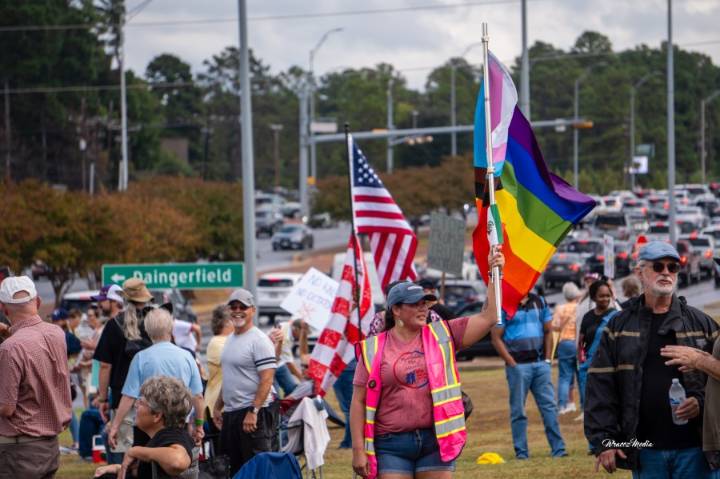 PHOTOS: East Texans protest against Trump at No Kings rallies