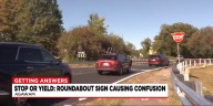 Rotary stop sign causes confusion