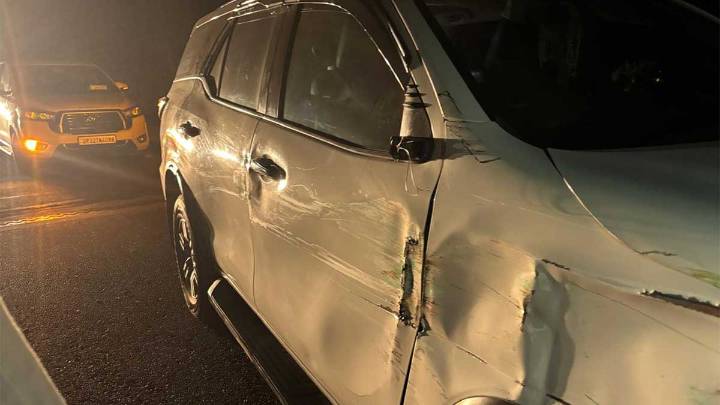 Close call for UP minister Baby Rani Maurya as truck hits her car on Agra