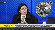 “La PNP no estaría preparada”: Katy Ugarte propone crear comando especial de seguridad para sector transporte