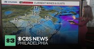 Bands of showers, blustery winds continue in Philadelphia; worst of conditions down at Jersey Shore
