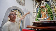 Preparación de la Virgen de Candelaria para su visita a Santa Cruz