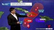 Mira el pronóstico de Melissa, un huracán categoría 4