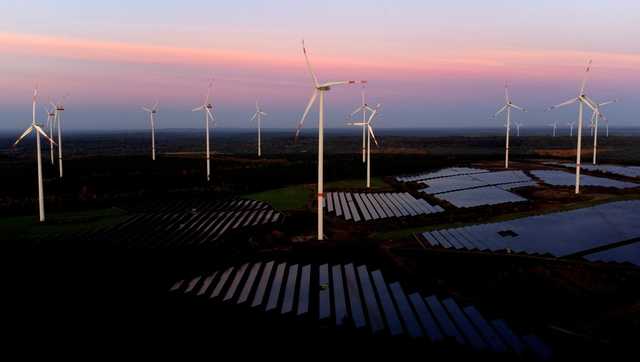 Solar and wind power has grown faster than electricity demand this year, report says