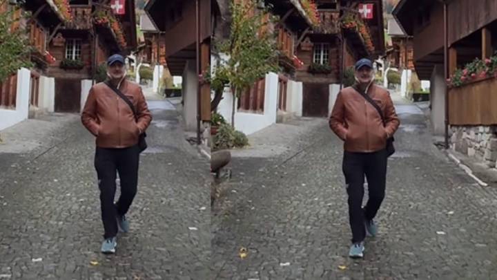 Watch: Anupam Kher’s Walk On Switzerland’s Scenic Streets