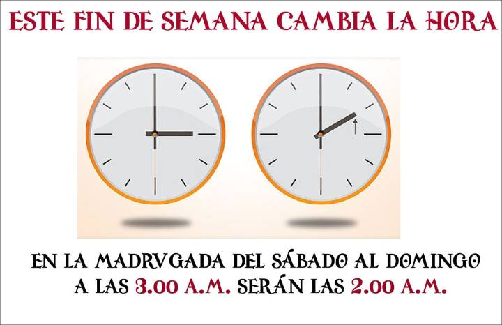 Llega el horario de invierno: este fin de semana dormiremos una hora más