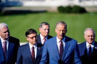 Congressional leaders and White House refuse to compromise on first day of shutdown