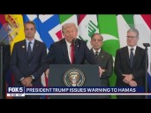 Trump issues warning to Hamas