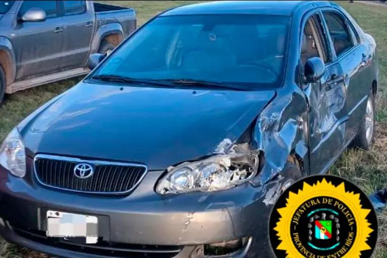 Motociclista de 16 años está grave tras chocar con un auto sobre la Ruta 39 en Herrera