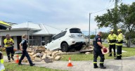 Learner driver crashes off road and into Kanahooka house