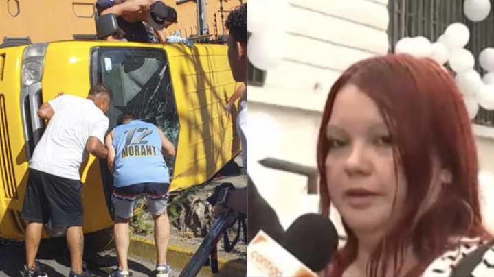 "Estaba angustiada ": Madre conmueve con relato tras accidente por furgón impactado por delincuentes en Recoleta