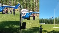 Tres extranjeros chocaron en la Ruta 7 y dos fueron trasladados en helicóptero al Hospital Central