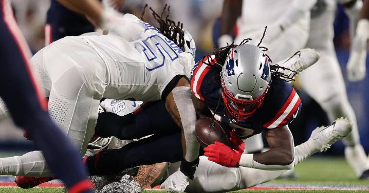 Rhamondre Stevenson fumbled again for the Patriots in Week 5 vs. Bills