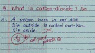 ‘Born in a car, died outside’: Kid’s hilarious answer to ‘what is carbon dioxide’ question goes viral