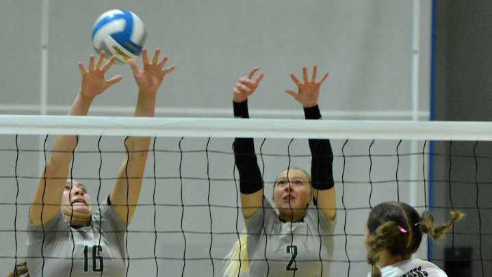 Fourth-rated Class A Clark-Willow Lake making its point in volleyball
