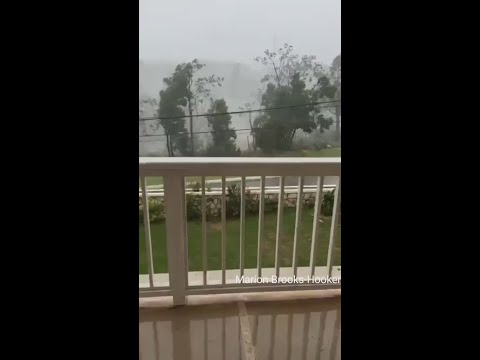 Winds as hurricane Melissa makes landfall