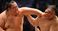 Photos show Sumo wrestlers bring 1,500 years of tradition to London's Royal Albert Hall