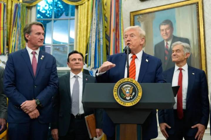Trump gives new details on Mideast trip as Hamas frees hostages