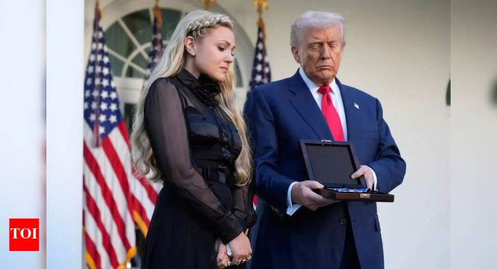 'American patriot of the highest quality':  Trump awards Presidential Medal of Freedom posthumously to Charlie Kirk