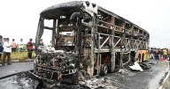 Bus fire kills at least 25 people in India
