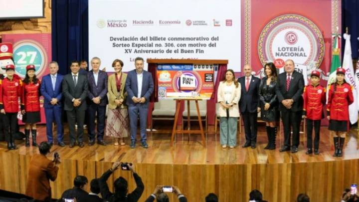 Revelan billete de lotería conmemorativo a El Buen Fin 2025