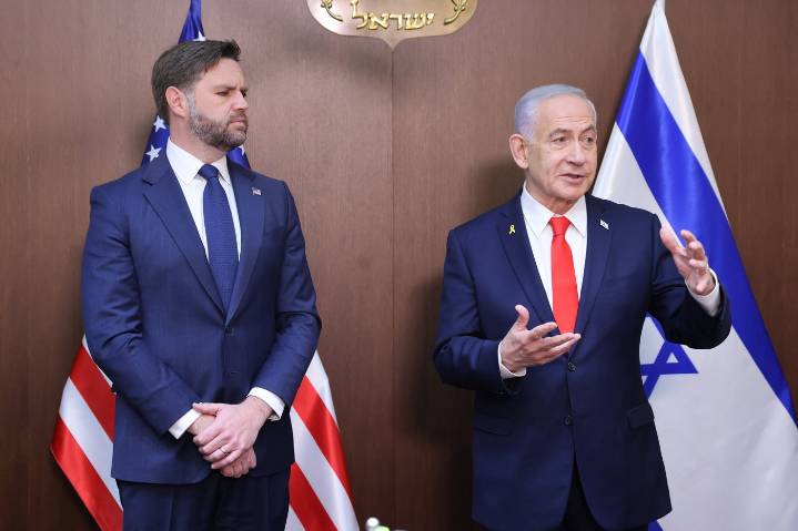 Vance and Netanyahu meet to push Gaza ceasefire agreement forward