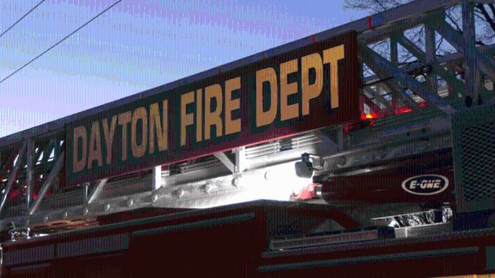Heavy fire leaves Dayton house charred