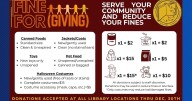 Fine ForGIVING returns to the Natchitoches Parish Library