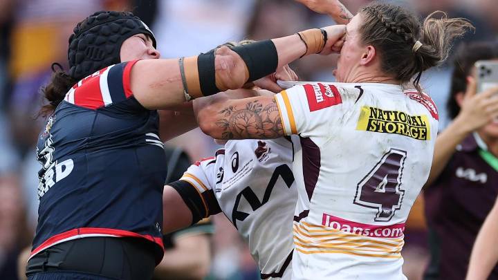 NRLW 2025: Aliyah Nasio cops record ban for punching Julia Robinson in Grand Final, Sydney Roosters vs Brisbane Broncos