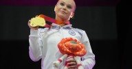 Angelina Melnikova caps return by edging Leanne Wong for gold at the world gymnastics championships