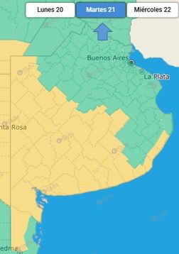 Olavarría en alerta amarilla