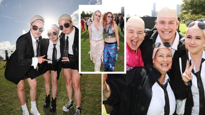 Fridayz Live: Hundreds of fans descend on Langley Park dressed at Pitbull in bald caps