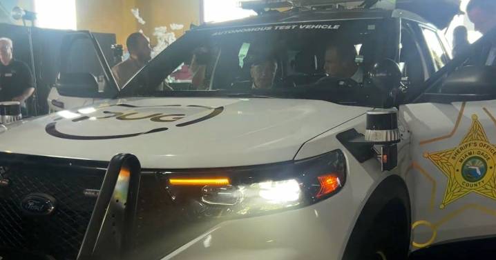 Miami-Dade authorities debut driverless police car to patrol neighborhoods